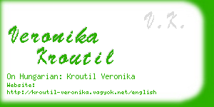 veronika kroutil business card